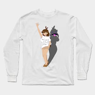 Groundhog-Chan and her Shadow Long Sleeve T-Shirt